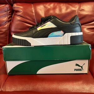 Puma Black Sneakers with Iridescent Touch